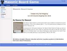 Tablet Screenshot of masonicboardgame.com